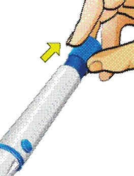 Embrace N0 Code Testing Your Blood Glucose Step 3 For Fingertip Testing: Hold the lancing device (use the blue adjustable cap) against the side of your fingertip and press the release button to