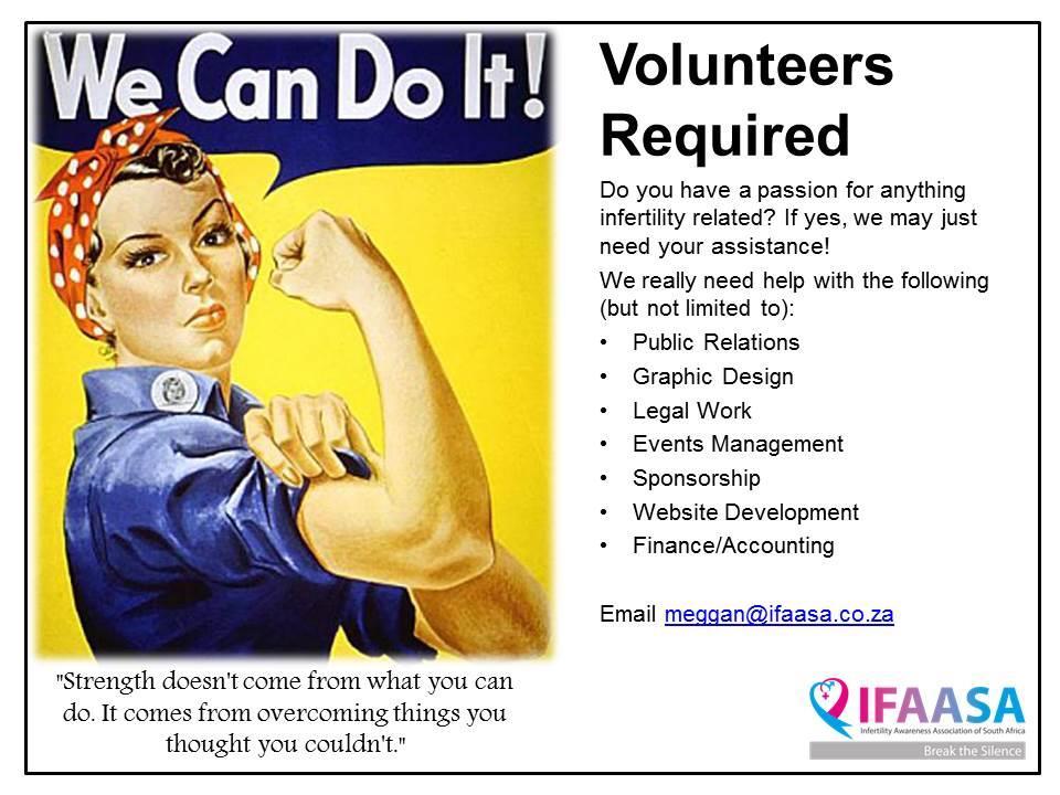 IFAASA is the only South African NPC dedicated to educating and advocating for those suffering from infertility.