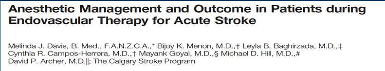 strokes presenting for interventions 48 patients: GA 48