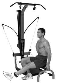 Leg Exercises 59 Seated Hip Abduction Muscles worked: This exercise will not burn off fat from your outer thighs or make them smaller! There is no exercise that will burn fat from a specific area.