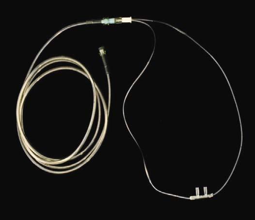 Figure 1. A nasal cannula used for supplementary oxygen delivery in spontaneously breathing patients.