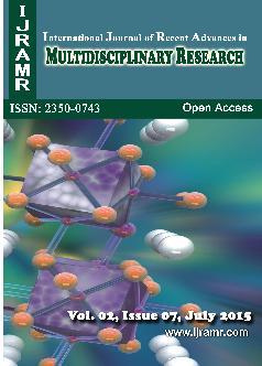 sz International journal Journal of of Research Recent and Advances Review in in Health Multidisciplinary Sciences, July -2014 Research, July -2015 International Journal of Recent Advances in