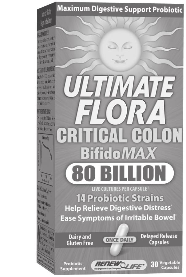 14ct Critical Care 50 Billion High-Potency Probiotic for Critical Care Needs 50 billion live cultures High Bifidobacteria supports colon health * Helps relieve digestive discomfort * Helps restore