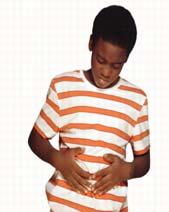 Frequent episodes of abdominal pain or discomfort relieved with defecation and/or