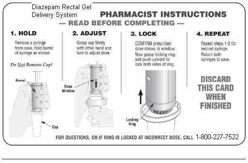 HOW SUPPLIED Diazepam Rectal Gel rectal delivery system is a non-sterile, prefilled, unit dose, rectal delivery system.