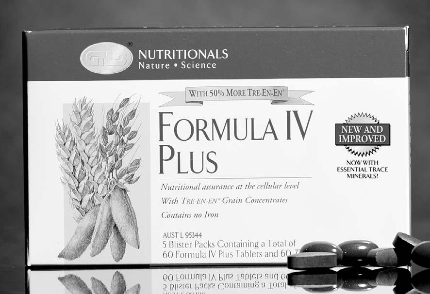 Fast Facts About Formula IV Plus Fast Facts About Formula IV Plus Scientists continue to confirm, there s more to nutrition than just the classic vitamins and minerals.