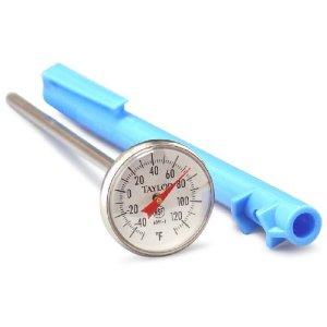Use a metal stem thermometer to check temperatures while cooking food to make sure that it gets done all the way