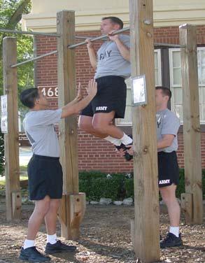 Conditioning Drill 2 Exercise 4: The Pull-up Purpose: This exercise strengthens the forearm, arm and back muscles.