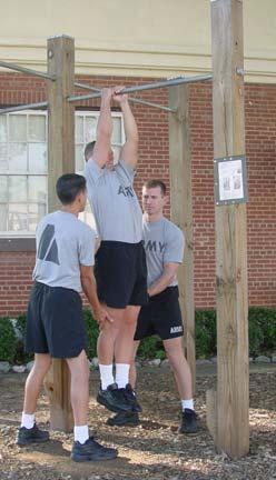 Conditioning Drill 2 Exercise 5: The Leg Tuck Purpose: This exercise develops the abdominal, hip flexor, and grip