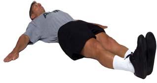 Raise straight legs and trunk to form a V-position, using arms as needed. 2. Return to the starting position.