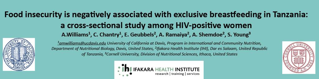 HIV context SDH (food insecurity and SES) effect on appropriate infant