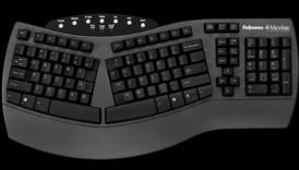 use. With a split-design keyboard, your arms and wrists are kept at a more natural, ergonomic angle.