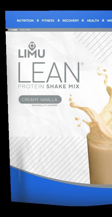 The benefits. Alongside Fucoidan as a critical activator, LIMU LEAN products provide a whey-focused protein blend, plus 22 essential vitamins and minerals, GanedenBC 30 probiotics, and fiber.