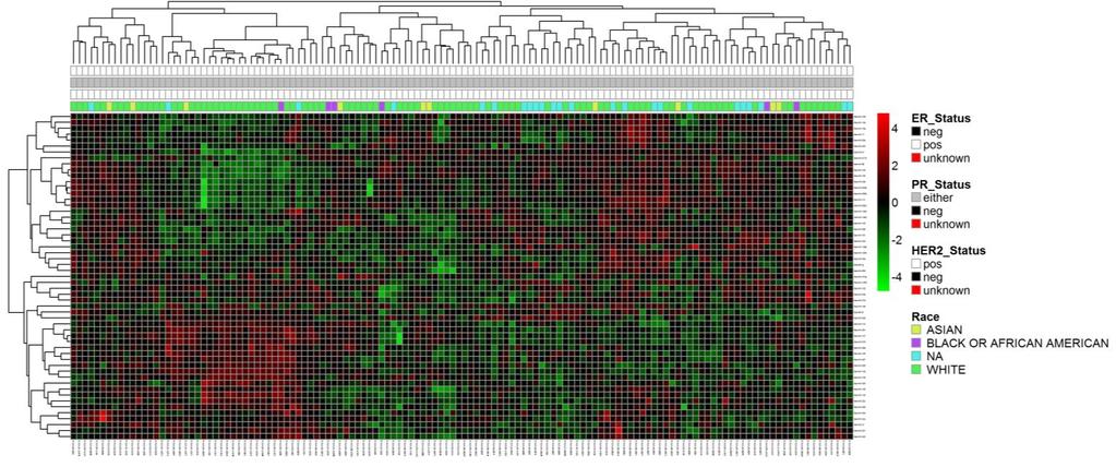 Figure 19 mirna Expression in Luminal B Tumors (Select mirnas and <80% Missing Values). Figure 19.