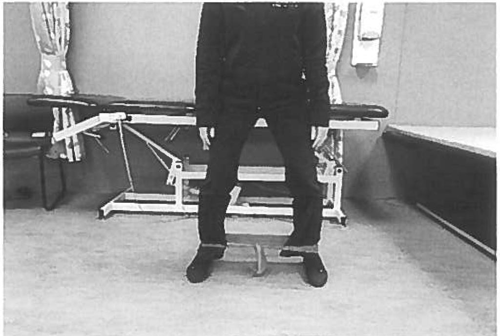 stepping with band Standing (instruct patient to imagine