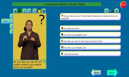 Disease Knowledge Questionnaire (Bergman,  2011) Critical & Interactive Health Literacy Questions