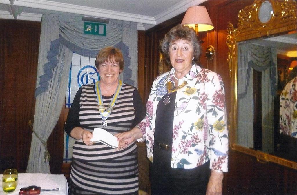 REPORTS ON PAST EVENTS... A warm greeting was extended by President Marianne as our members gathered to welcome District Chairman Alisson Smith at Greenhills Country Hotel on Wednesday 9 th March.