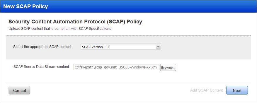 How to create a policy with SCAP 1.