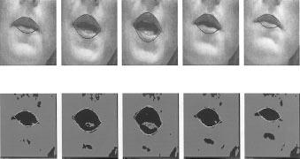 Fig. 9. Example result of lip tracking. Fig. 10. Classification-based approach.