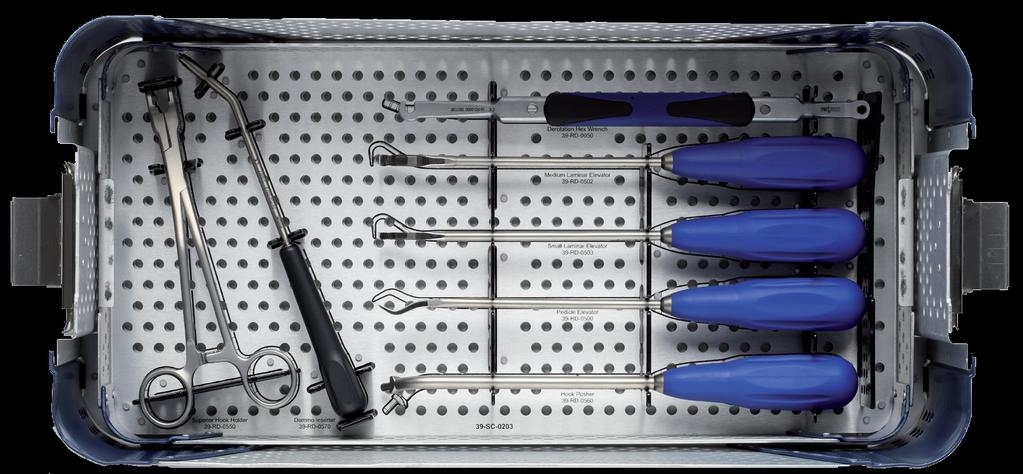 Reform Deformity Instruments (Add-On) of - Bottom Tray (Tray Number 39-BK-0203) 3 4 5 2 6 7 39-RD-0550 Superior Hook Holder 2 39-RD-0570 Domino Inserter/Counter-Torque 3
