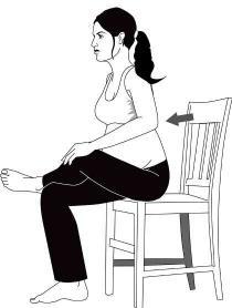 Keep heel on floor and lean into wall until a stretch is felt in the lower calf.