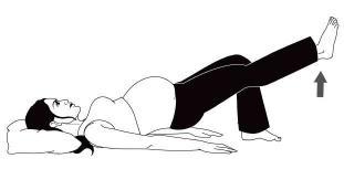 During pregnancy, the all four position is an excellent position to reduce the pressure of the spine and therefore this can be done regularly during the day.