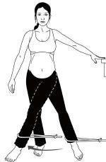 3. 2. 4. STANDING LEG EXERCISES Tie a piece of theraband around the leg of a table or bed, and place your foot through the loop.