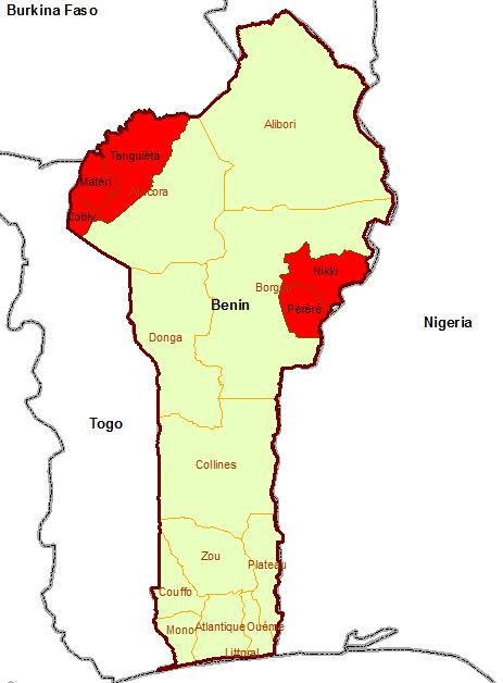7. Meningitis in Benin The Ministry of Health notified WHO of an outbreak of meningitis during the week ending 19 February 2012.
