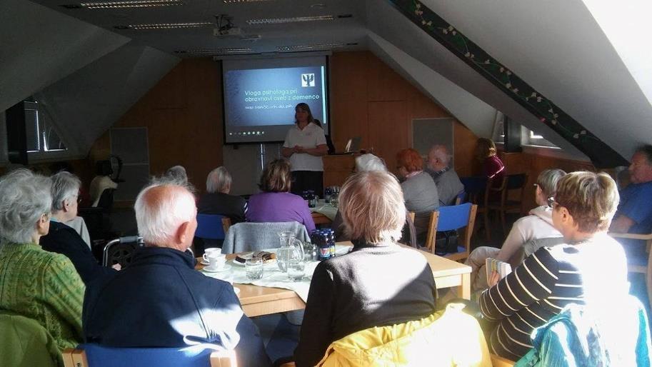THE FIRST ALZHEIMER CAFÉ in SLOVENIA Fužine Nursing home Ljubljana 23 th June 2012 The event was widely promoted in media
