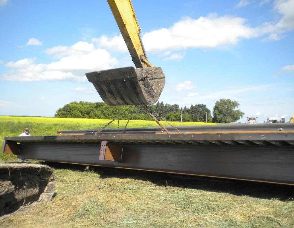 Bottineau County used two excavators to