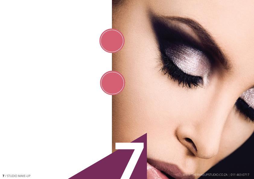 HALF DAY & FULL DAY - INTENSIVE COURSES HALF DAY The HALF DAY course gives you an opportunity to perfect your day make-up application on your own face.