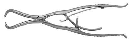 082 Reduction Forceps, toothed, soft lock, length 146 mm