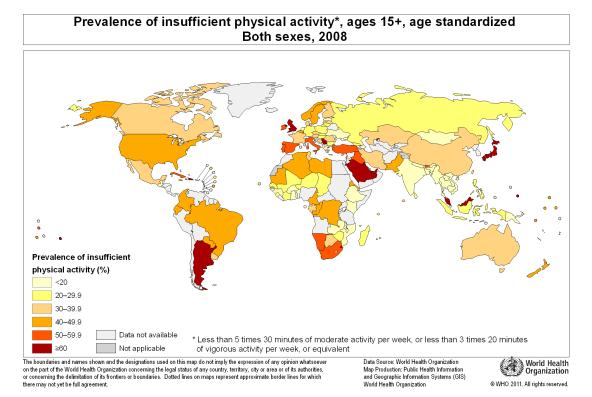 Inactivity Evidence Physical inactivity is the fourth leading cause of death worldwide. Kohl HW, Craig CL, Lambert EV. The pandemic of physical inactivity: global action for public health. Lancet.