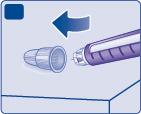If 0 does not appear in the dose counter after continuously pressing the dose button, you may have used a blocked or damaged needle.