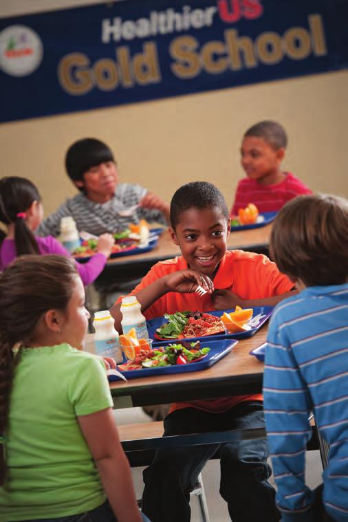 SBP Breakfasts There were relatively few differences between HUSSC elementary schools and elementary schools nationwide in the proportion of schools meeting SMI standards for target nutrients for