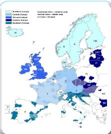Eurocare 31 countries (117 registries, 20 national) Increased coverage in countries with regional registries 50% European population Overall >20 million