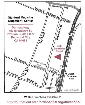 Web sites for your interest: Stanford School of Medicine Department of Dermatology http://dermatology.stanford.edu/ Stanford University Hospital & Clinics http://stanfordhospital.