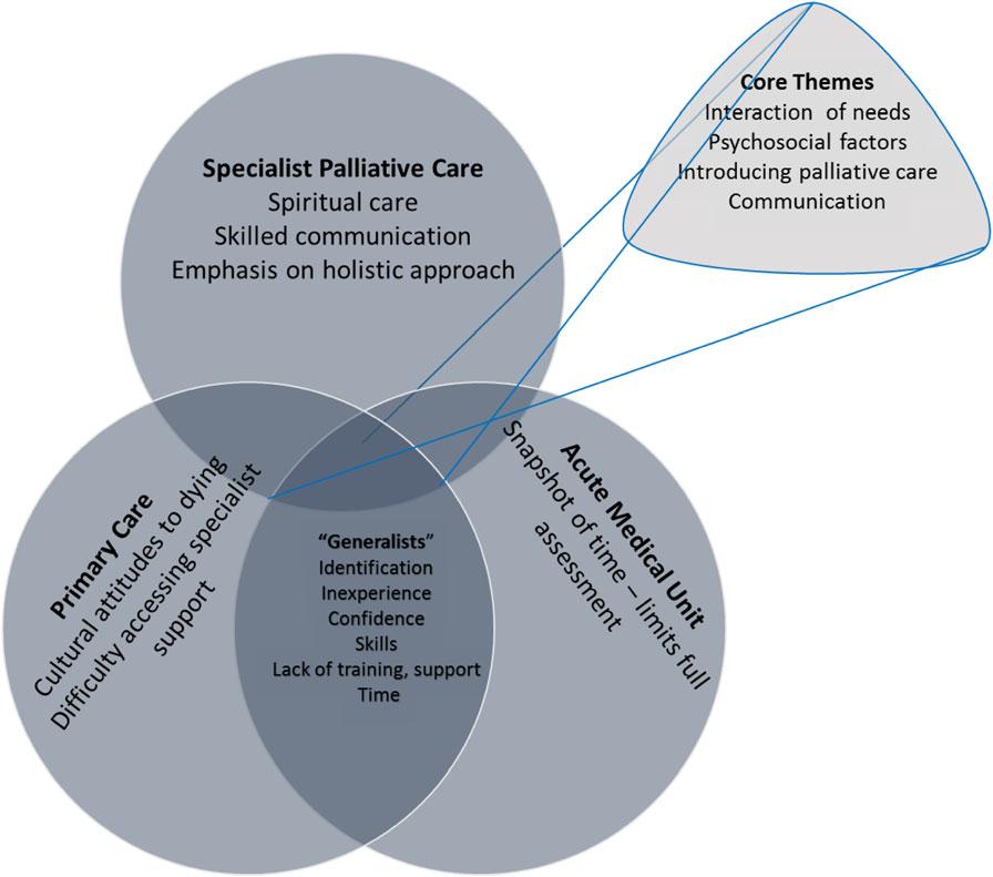 Carduff et al. BMC Palliative Care (2018) 17:12 Page 3 of 7 Data collection Face to face, semi-structured interviews were conducted with professionals in the AMU and hospice.