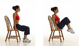 Lumbar Spine Stability Sitting Core Activation Arms Overhead side bend,