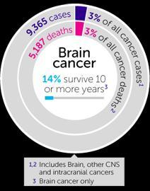 As indicated by Cancer Research UK: Around 9,400 individuals were determined to have a brain, different CNS or intracranial tumor in 2011 in the UK that is 26 individuals every day.