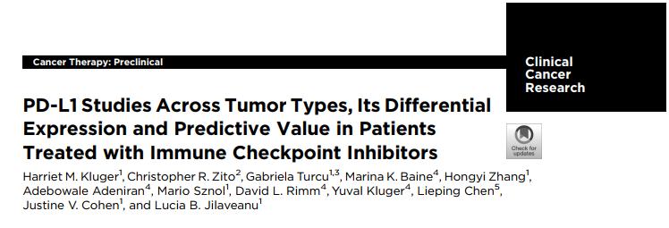 PD-L1 and Differences across Tumor types