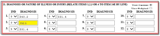 View Current: When View Current is selected: IND and Diagnosis Codes can be Modified User is able to resubmit changes to diagnosis codes in Current View Box 21 Workflow Scenarios: Scenario #1 One