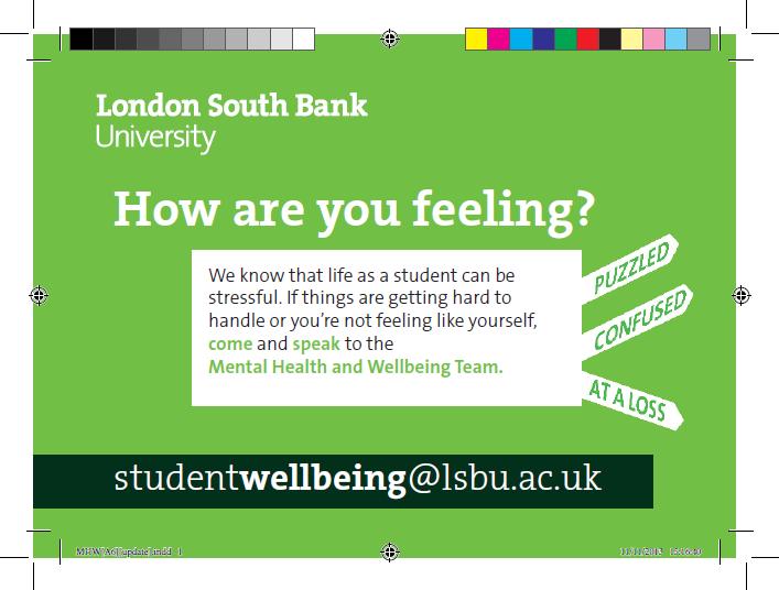 Who are we? - Student Mental Health & Wellbeing Advisers x 3: Stephen Anderson, Nicola Smith & Annie Jennings.