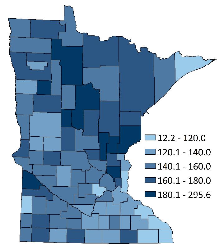 Some Minnesotans are Hospitalized for Diabetes More than Others Although Minnesota has seen improvement in the rate of diabetes-related hospitalization, it is not all good news.