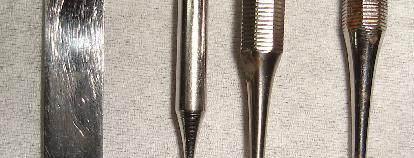 Non cutting instruments: In these instruments the blade is replaced by a nib or point. These are divided according to function into:- I.