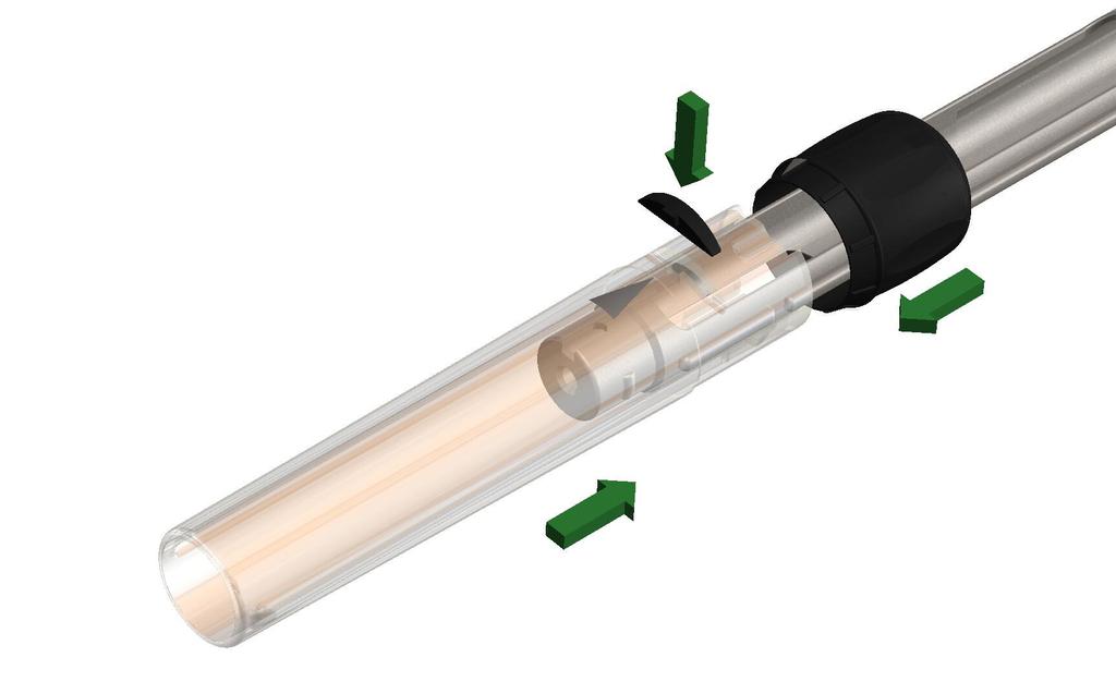 Aspirating Syringe (a) Cartridge Seal Type With the syringe needle and cartridge loaded as above push