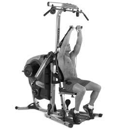 36 Shoulder Exercises Seated Shoulder Press Shoulder Adduction (and elbow extension) Front Deltoids; Upper Trapezius; Triceps Seated facing outward Long Hand Grips Adjustable Arm 7 or 8 Lift your