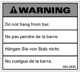 Safety Warning Labels 3 The following safety warnings are located in site