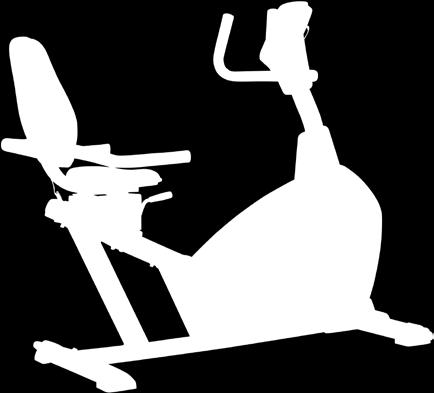 : 4853 The Recumbent Bike with the comfortable seat holds