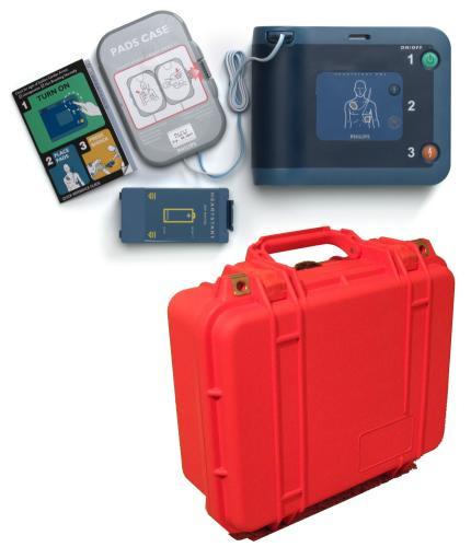 Package includes Defibrillator, Adult Pads, Lithium Battery, Manuals, 5 year warranty INCLUDES PHILIPS CASE Price: 1,455.83 (Including: VAT at 17.5%) Part no.